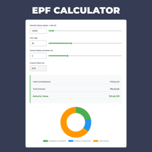 EPF Calculator HTML Code